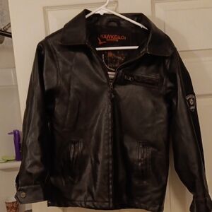 Hawke & Co Black Leather Jacket